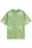 RELAXED-FIT AOP TEE Abstract Green sold by REVOLVR Menswear