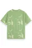 RELAXED-FIT AOP TEE Abstract Green sold by REVOLVR Menswear