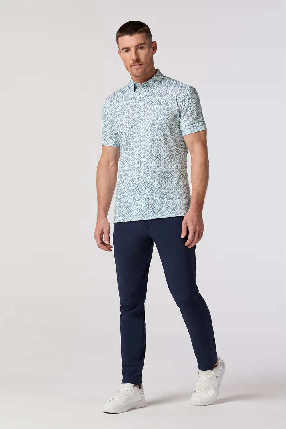 VERSA POLO White Dallas Mosaic sold by REVOLVR Menswear product image thumbnail 3