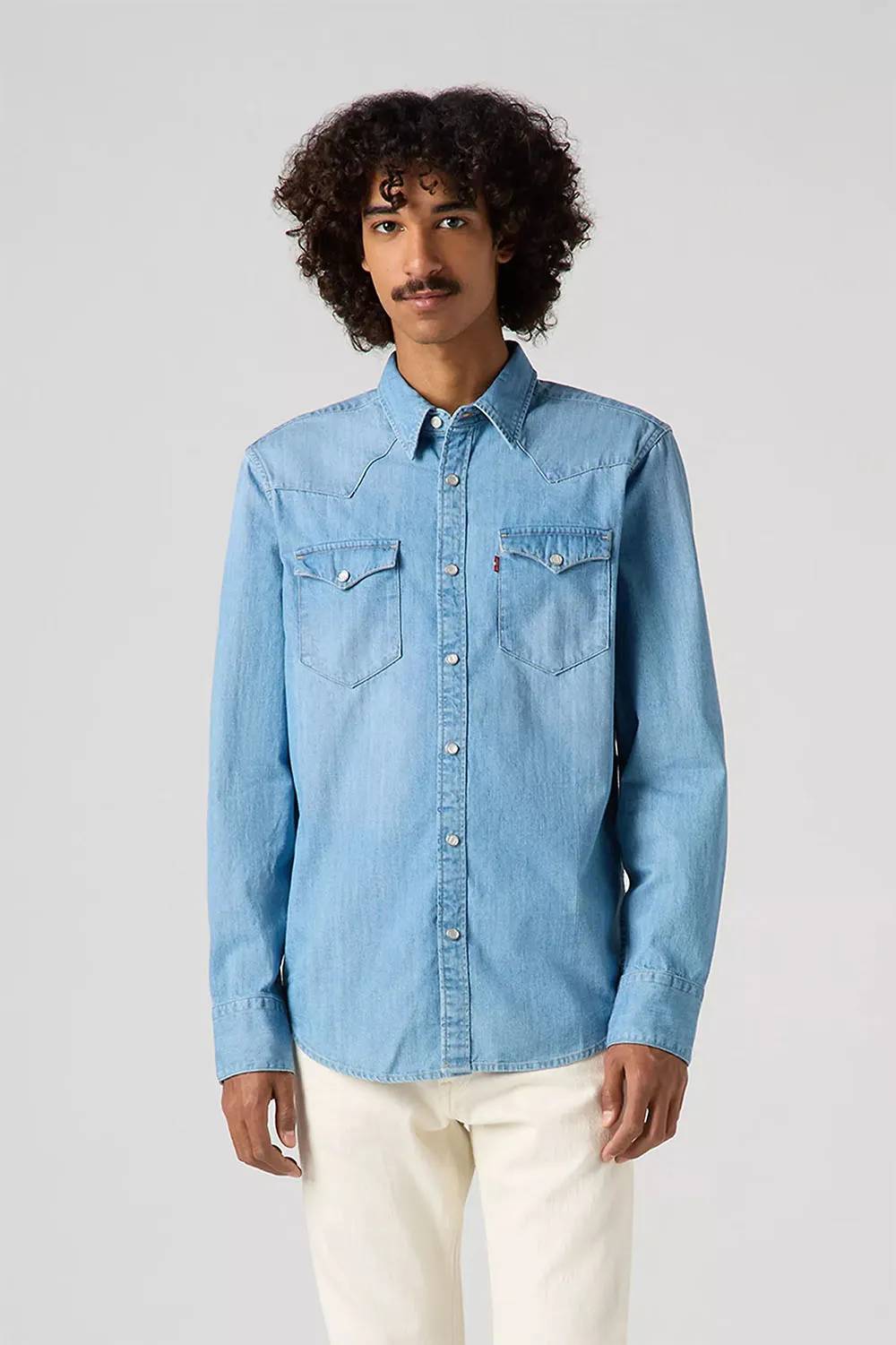 BARSTOW WESTERN DENIM SHIRT Esta Noche sold by REVOLVR Menswear
