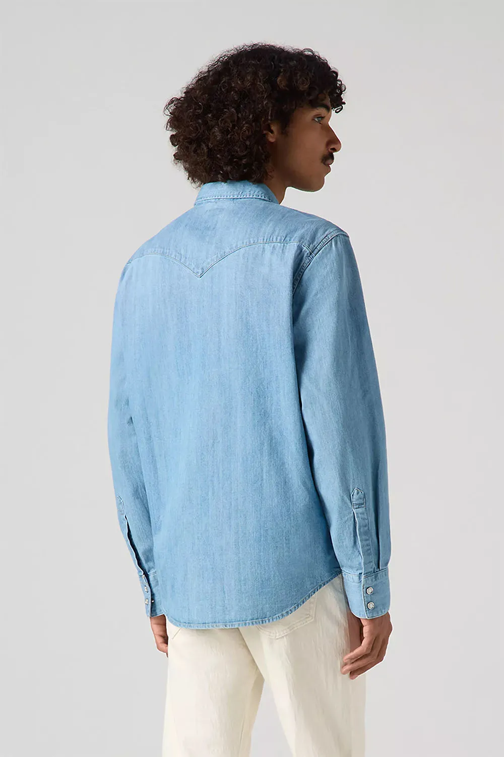BARSTOW WESTERN DENIM SHIRT Esta Noche sold by REVOLVR Menswear product image thumbnail 3
