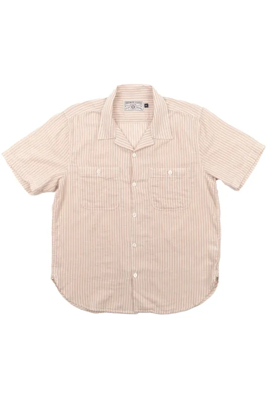 DAYTON SS Tan Stripe sold by REVOLVR Menswear