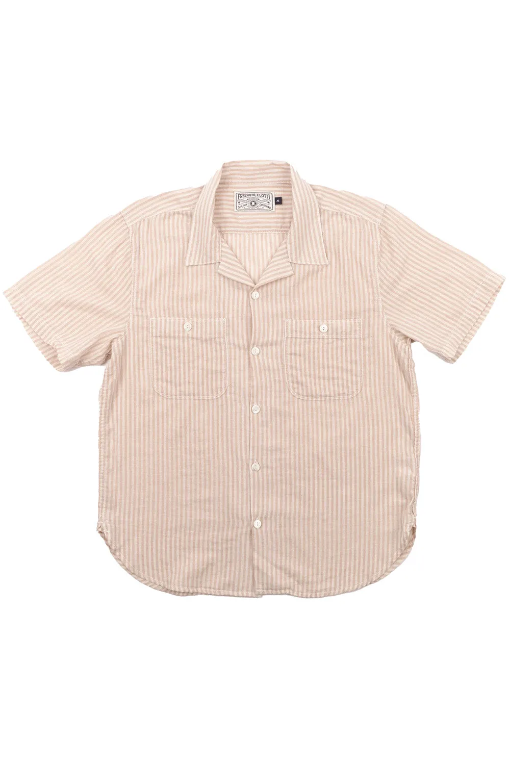 DAYTON SS Tan Stripe sold by REVOLVR Menswear