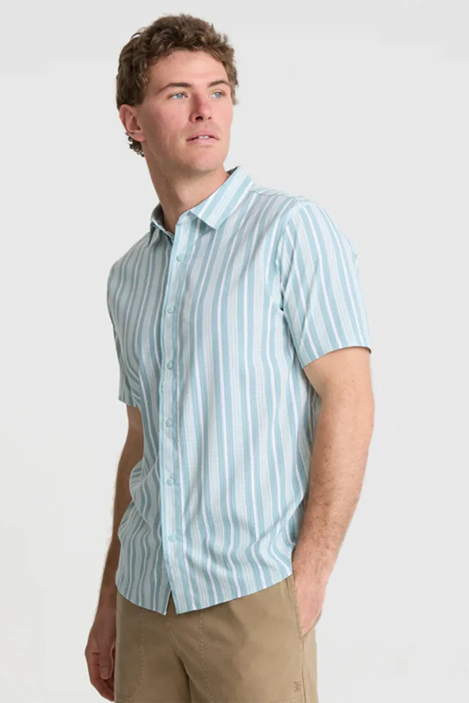 BLESS UP SS Stripe Dusty Blue sold by REVOLVR Menswear product image thumbnail 3