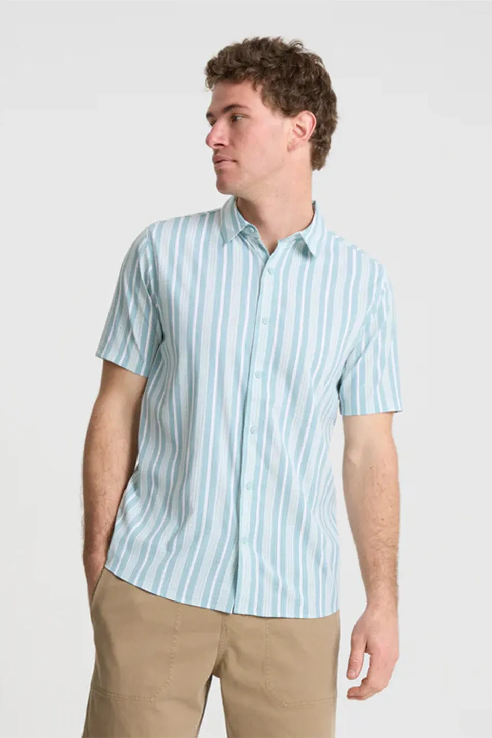 BLESS UP SS Stripe Dusty Blue sold by REVOLVR Menswear product image thumbnail 2