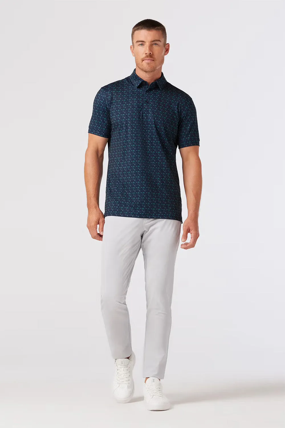 VERSA POLO Navy Golf Swing sold by REVOLVR Menswear product image thumbnail 2