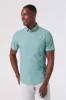 LEEWARD SS Pale Blue Clover sold by REVOLVR Menswear
