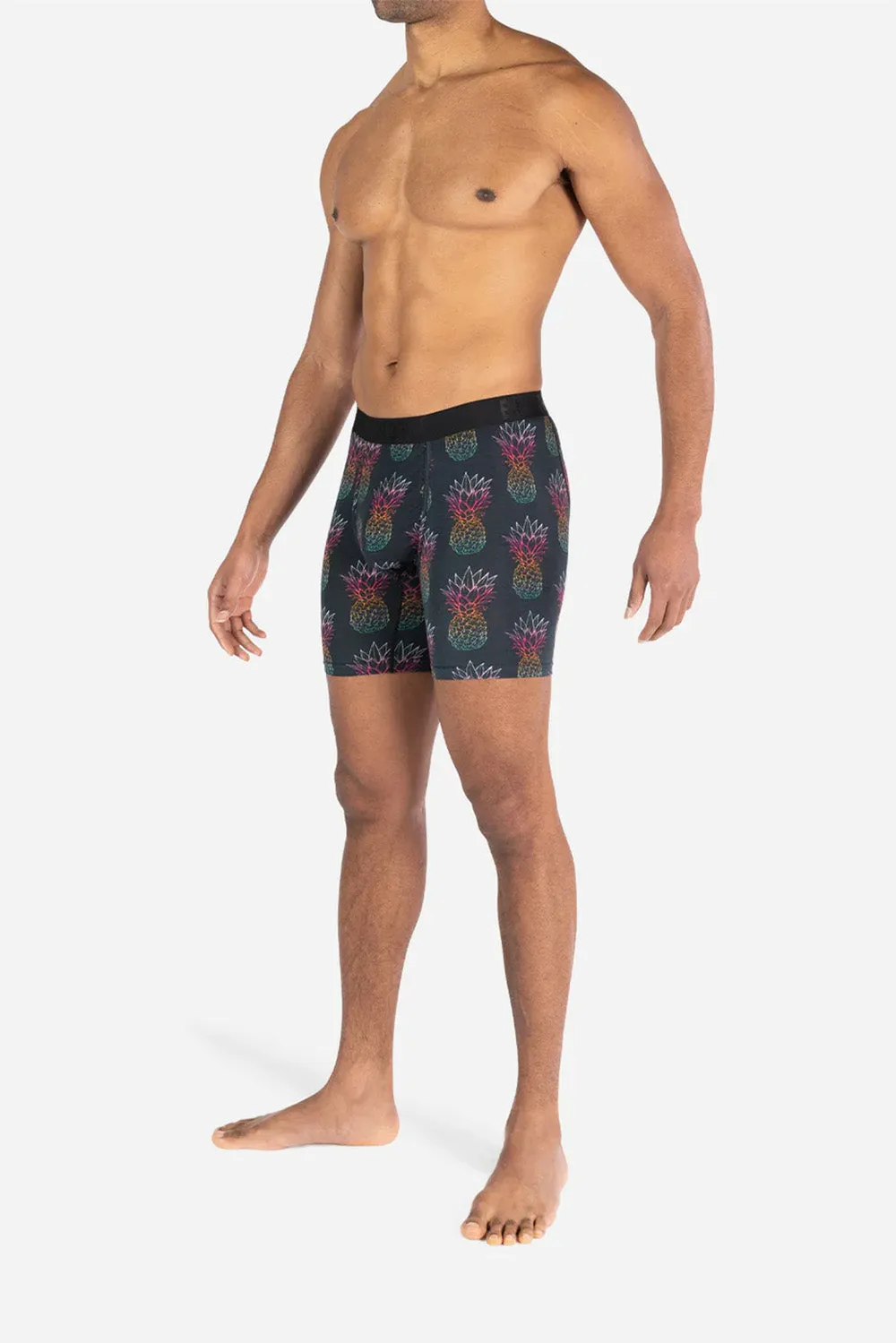 CLASSIC BOXER BRIEF WITH FLY Pineapple Fade Black sold by REVOLVR Menswear product image thumbnail 3