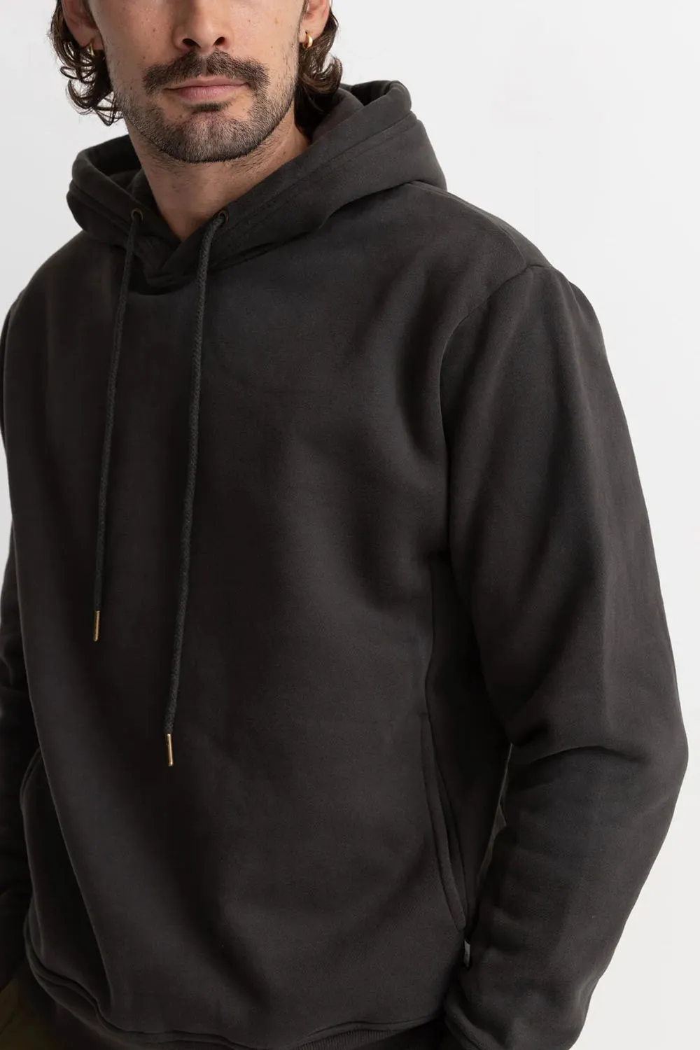 CLASSIC FLEECE HOOD Vintage Black sold by REVOLVR Menswear product image thumbnail 4