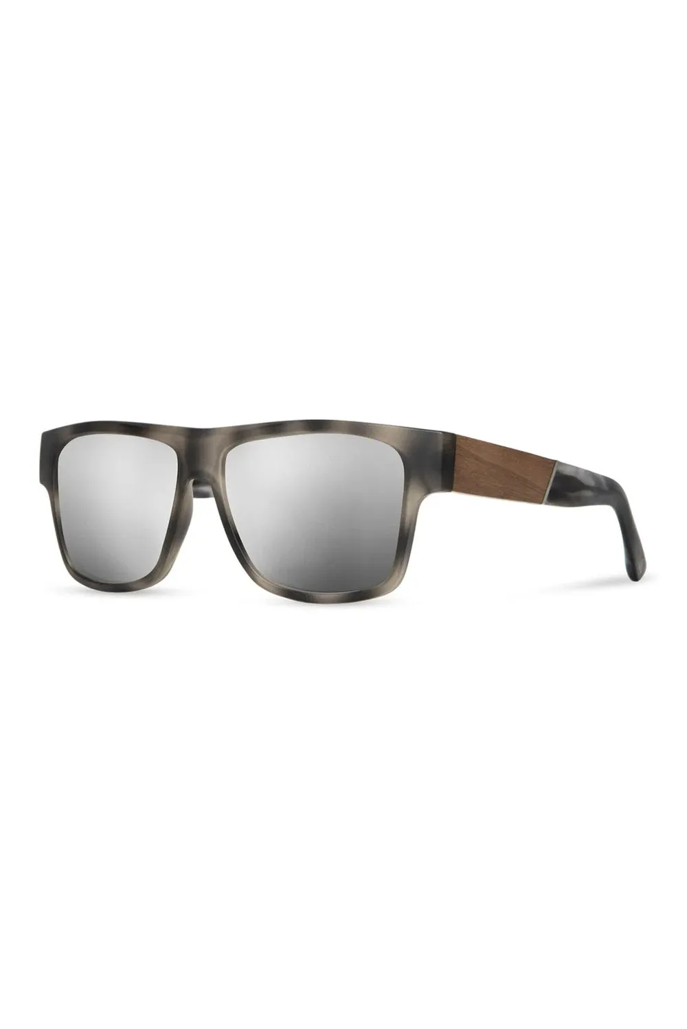 CLIFF - MATTE PEARL GREY/WALNUT SILVER MIRROR POLAR sold by REVOLVR Menswear
