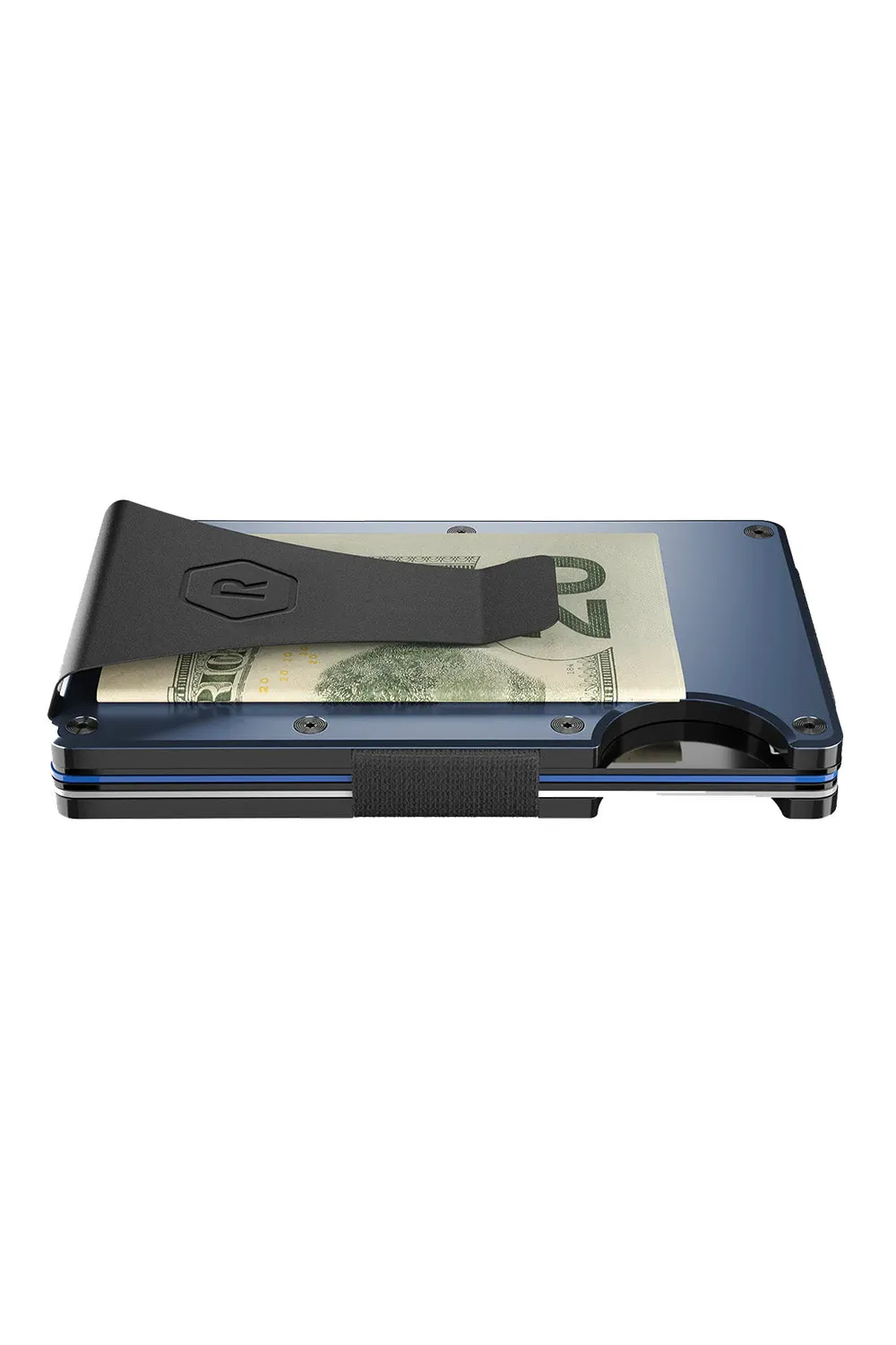 ALUMINUM MONEY CLIP Alpine Navy sold by REVOLVR Menswear product image thumbnail 3