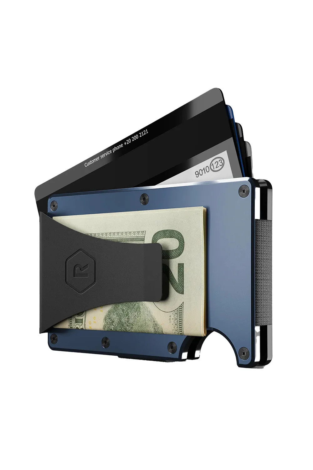 ALUMINUM MONEY CLIP Alpine Navy sold by REVOLVR Menswear product image thumbnail 4