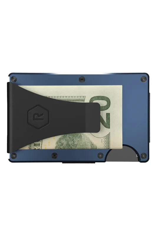 RIDGE WALLET - ALUMINUM - MONEY CLIP Alpine Navy sold by REVOLVR Menswear