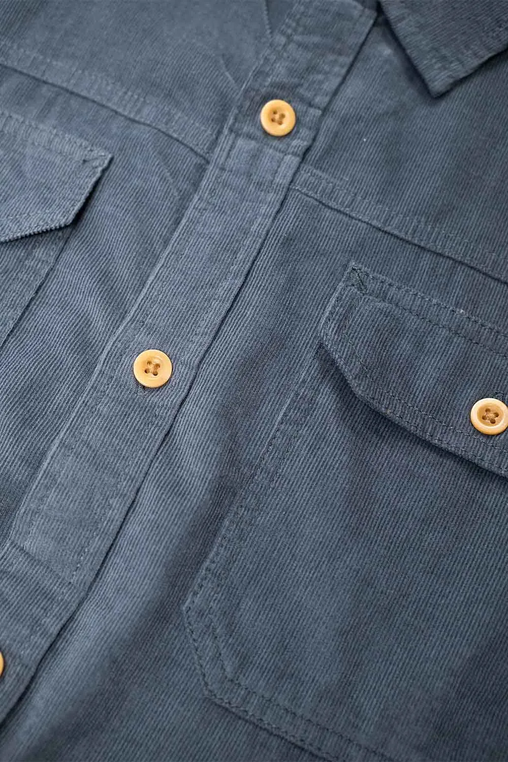 HERMAN SHIRT Dark Slate sold by REVOLVR Menswear product image thumbnail 3