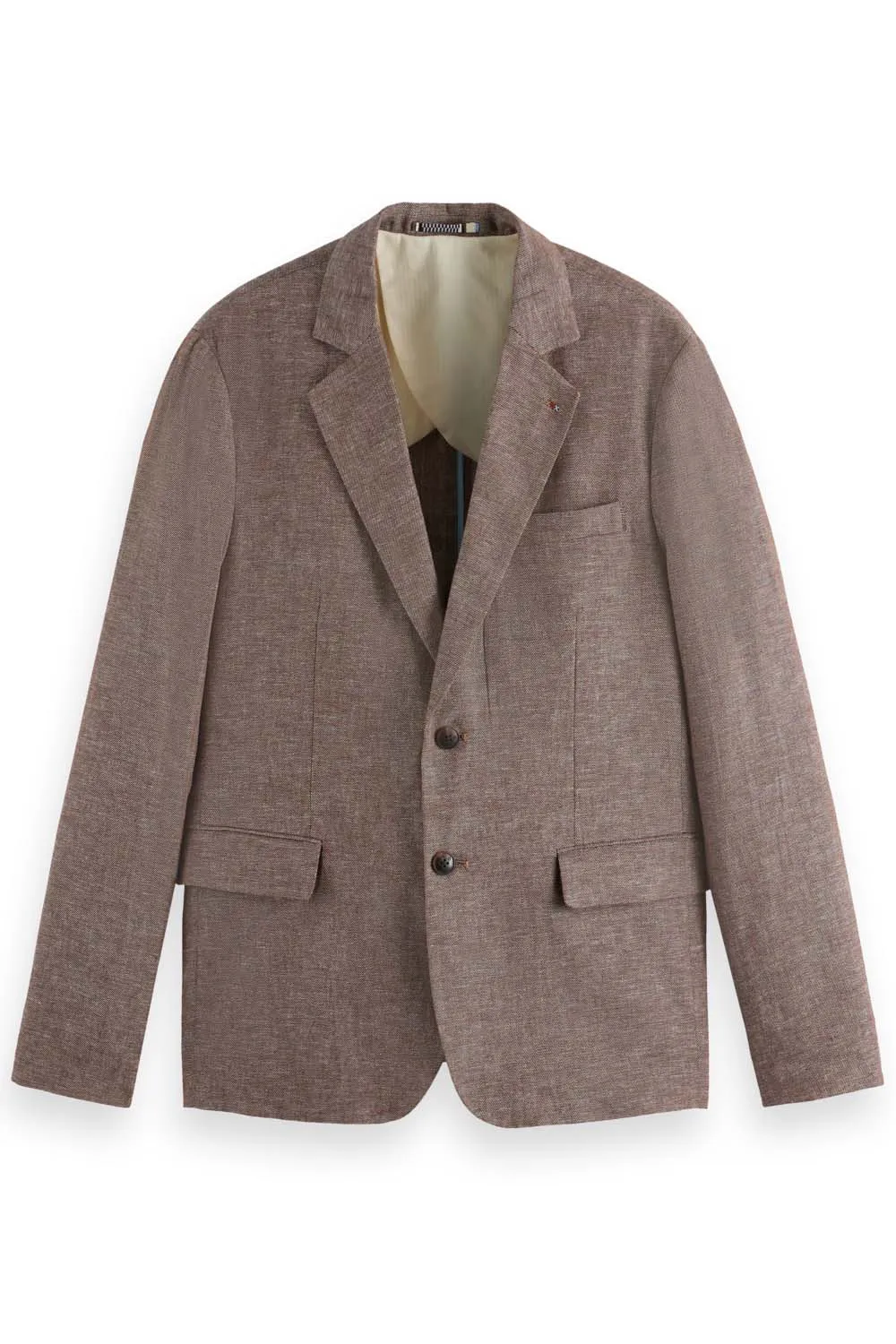 SINGLE-BREASTED BLAZER Cold Brew sold by REVOLVR Menswear