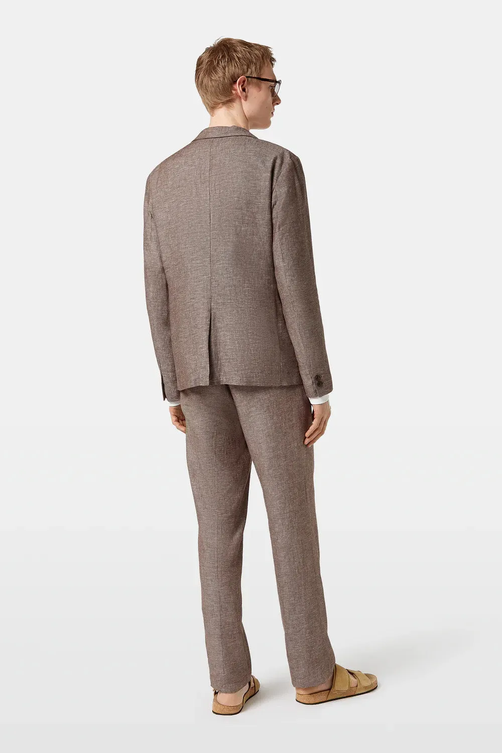 SINGLE-BREASTED BLAZER Cold Brew sold by REVOLVR Menswear product image thumbnail 4