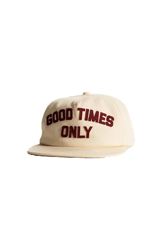 GOOD TIMES ONLY HAT Natural sold by REVOLVR Menswear
