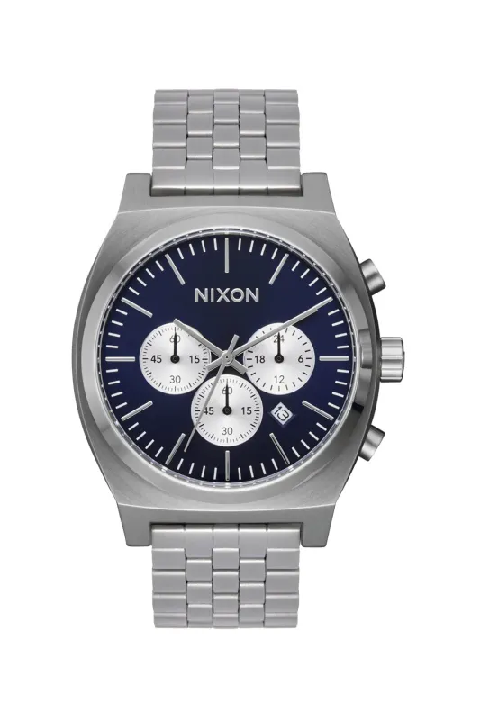 TIME TELLER CHRONO - SILVER/MIDNIGHT sold by REVOLVR Menswear