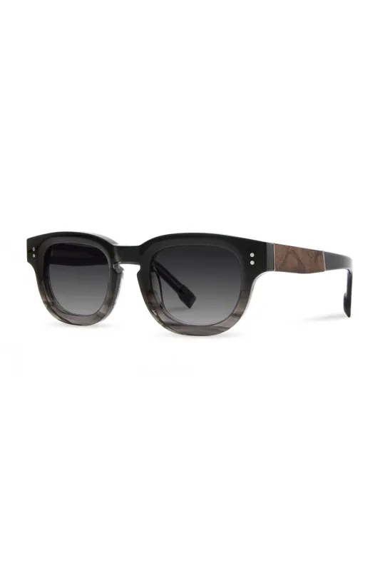 MCKAY - BLACK AGATE/ELM BURL/GREY FADE sold by REVOLVR Menswear