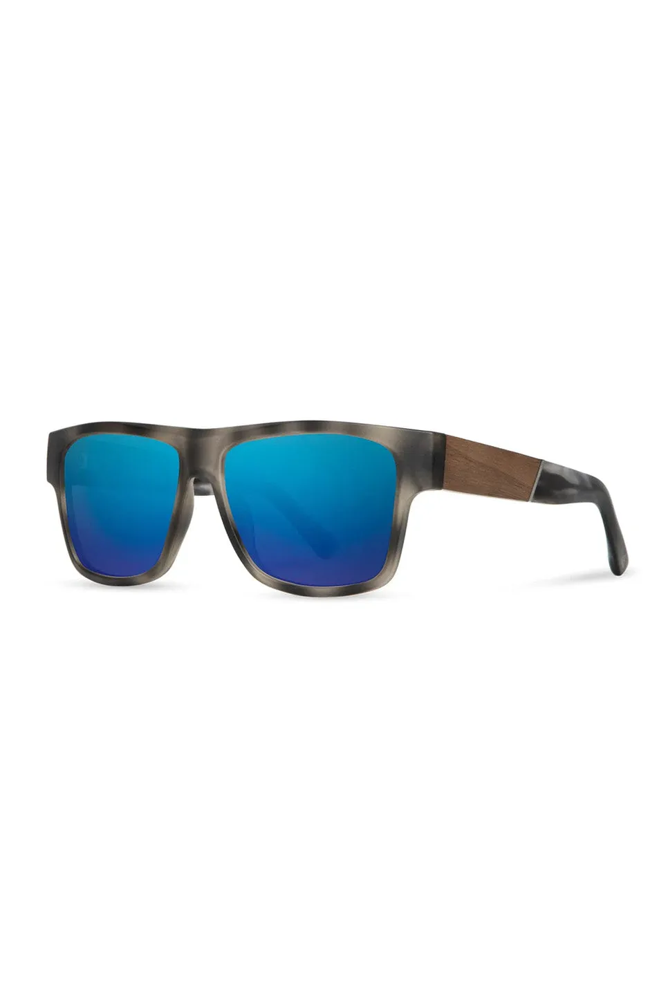 CLIFF - MATTE PEARL GREY/WALNUT/HD+ POLAR BLUE FLASH sold by REVOLVR Menswear