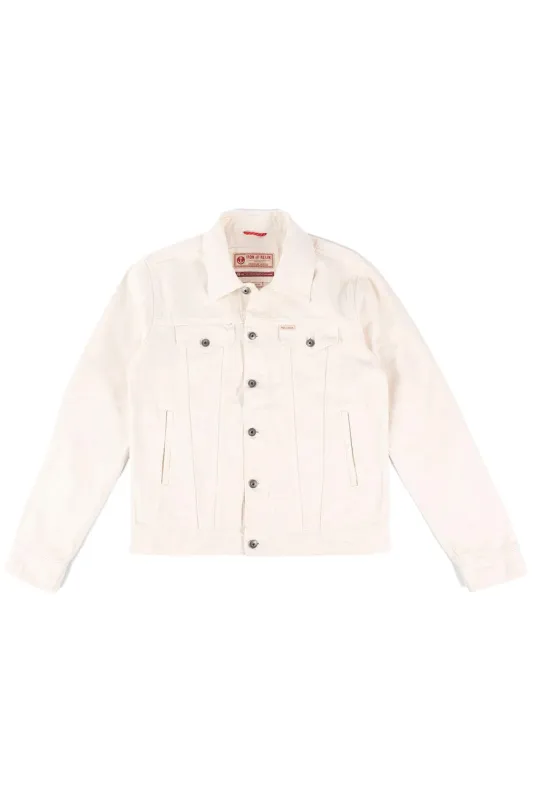 BULL DENIM RAMBLER JACKET Antique White sold by REVOLVR Menswear