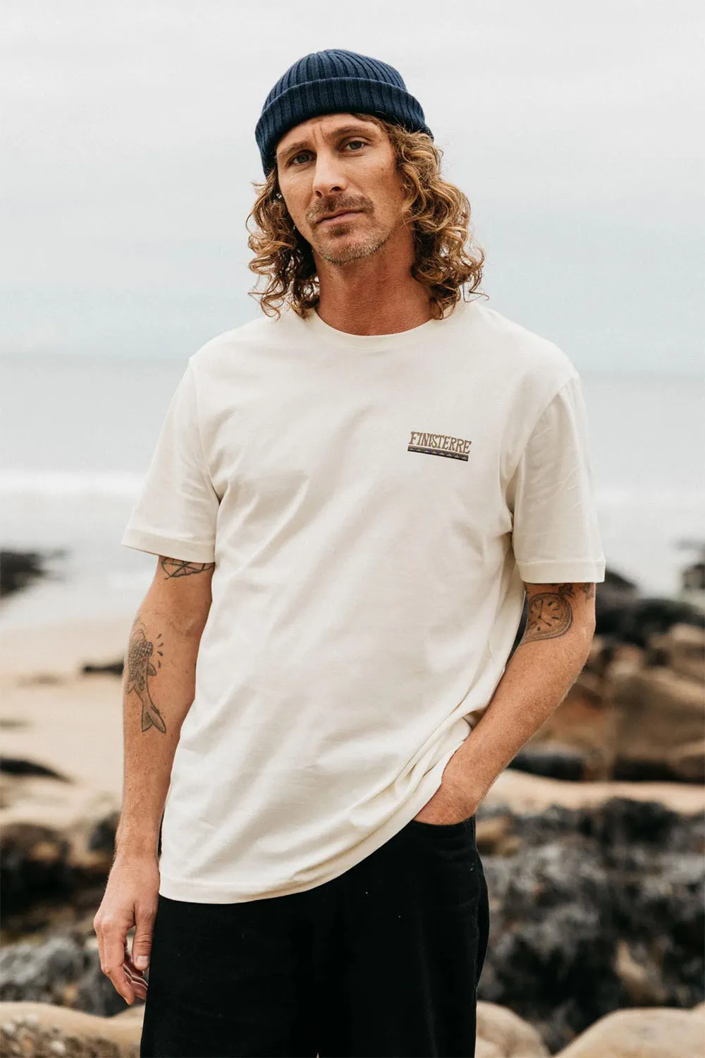 CORMORANT TEE Ecru sold by REVOLVR Menswear product image thumbnail 2