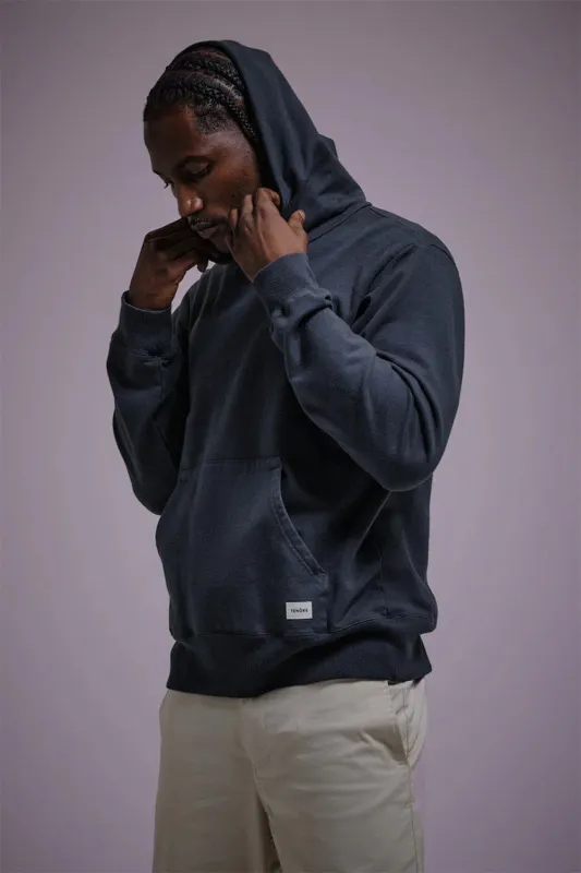 TENORE FLEECE HOODIE Navy sold by REVOLVR Menswear