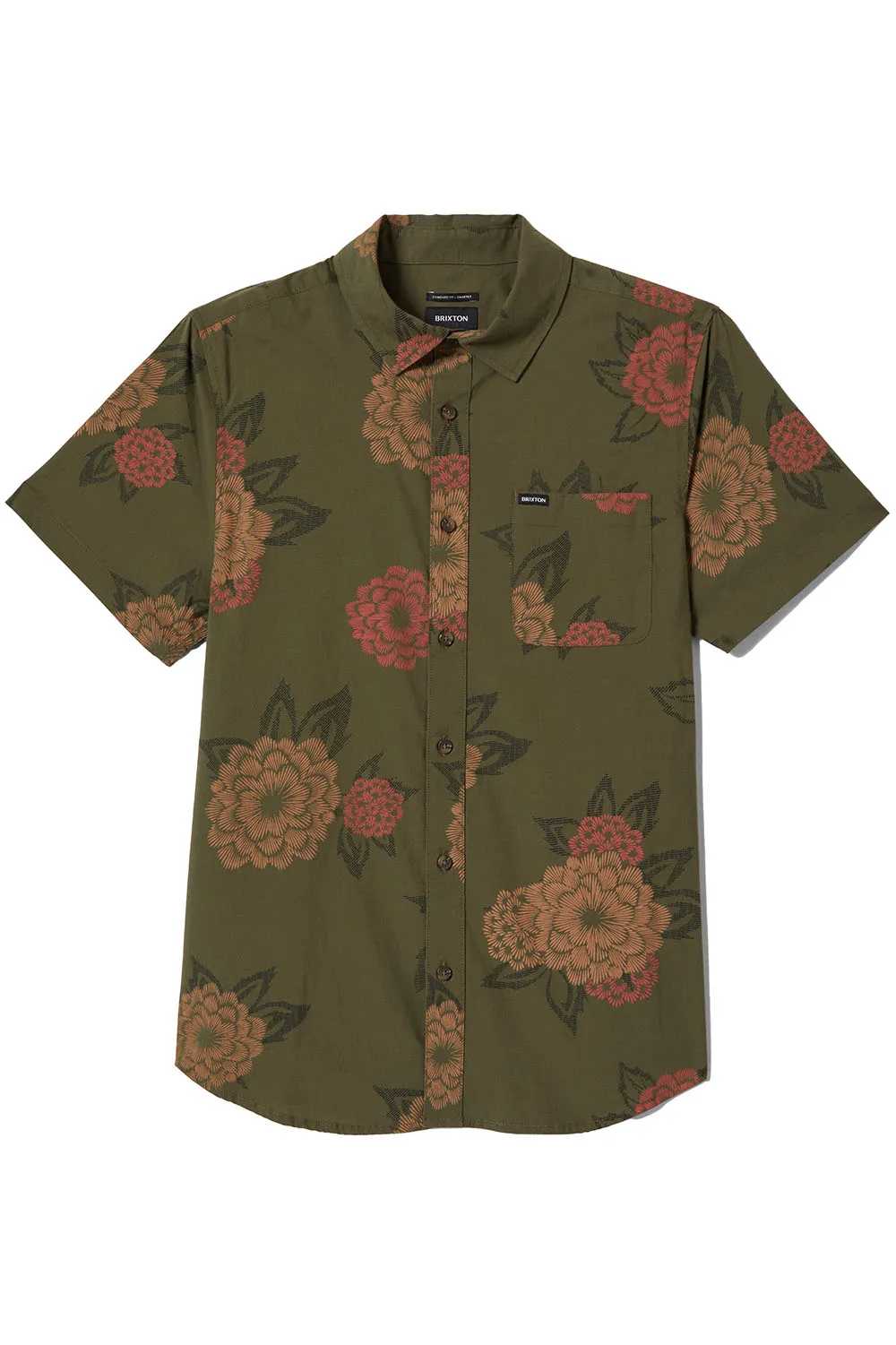 CHARTER PRINT SS Ivy Green/Painterfly Floral sold by REVOLVR Menswear