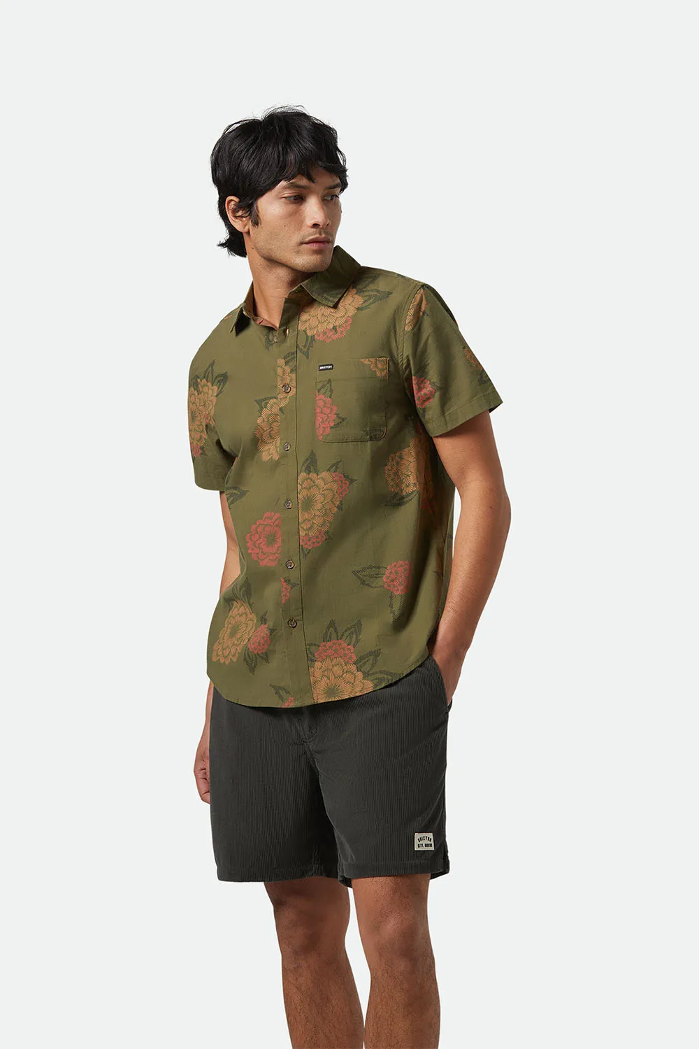 CHARTER PRINT SS Ivy Green/Painterfly Floral sold by REVOLVR Menswear product image thumbnail 2