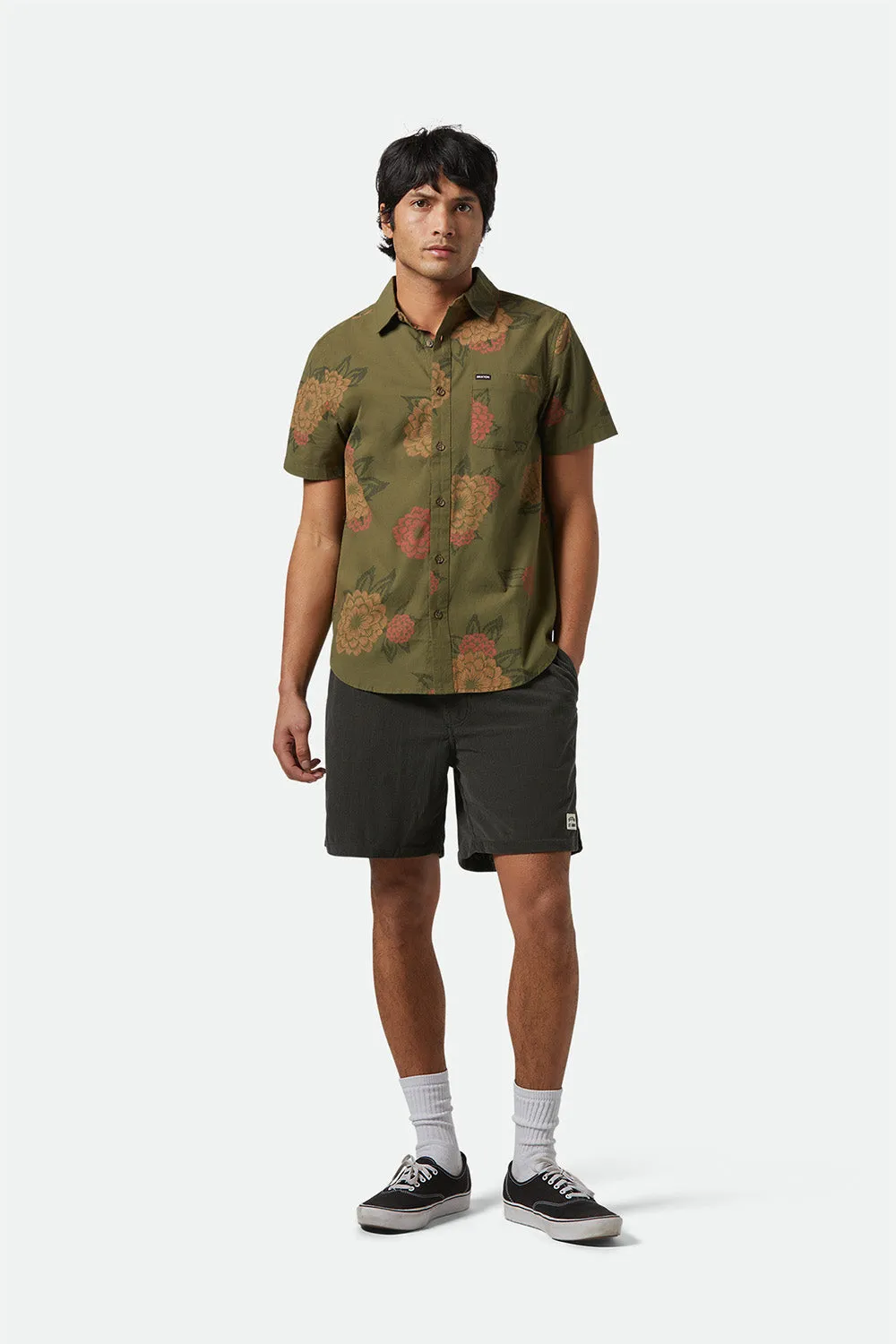 CHARTER PRINT SS Ivy Green/Painterfly Floral sold by REVOLVR Menswear product image thumbnail 4