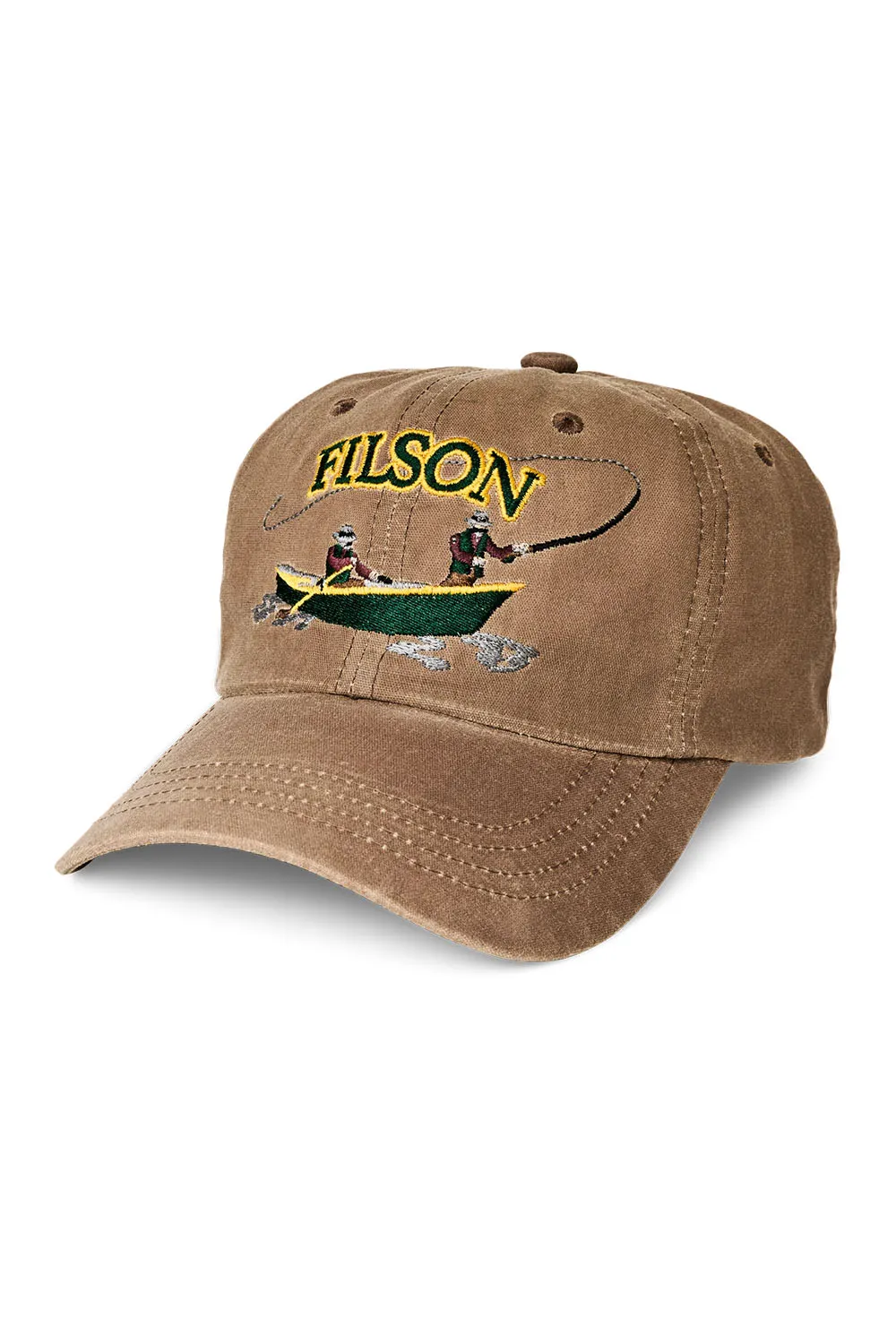 LOW-PROFILE LOGGER CAP Pecan Boat sold by REVOLVR Menswear