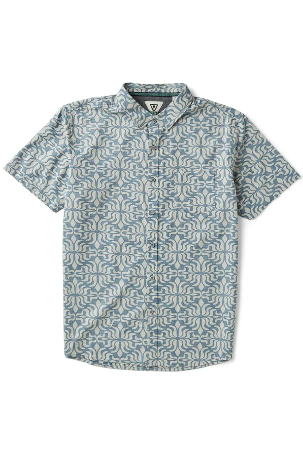 ZANZIBAR ECO SS SHIRT Dark Blue sold by REVOLVR Menswear