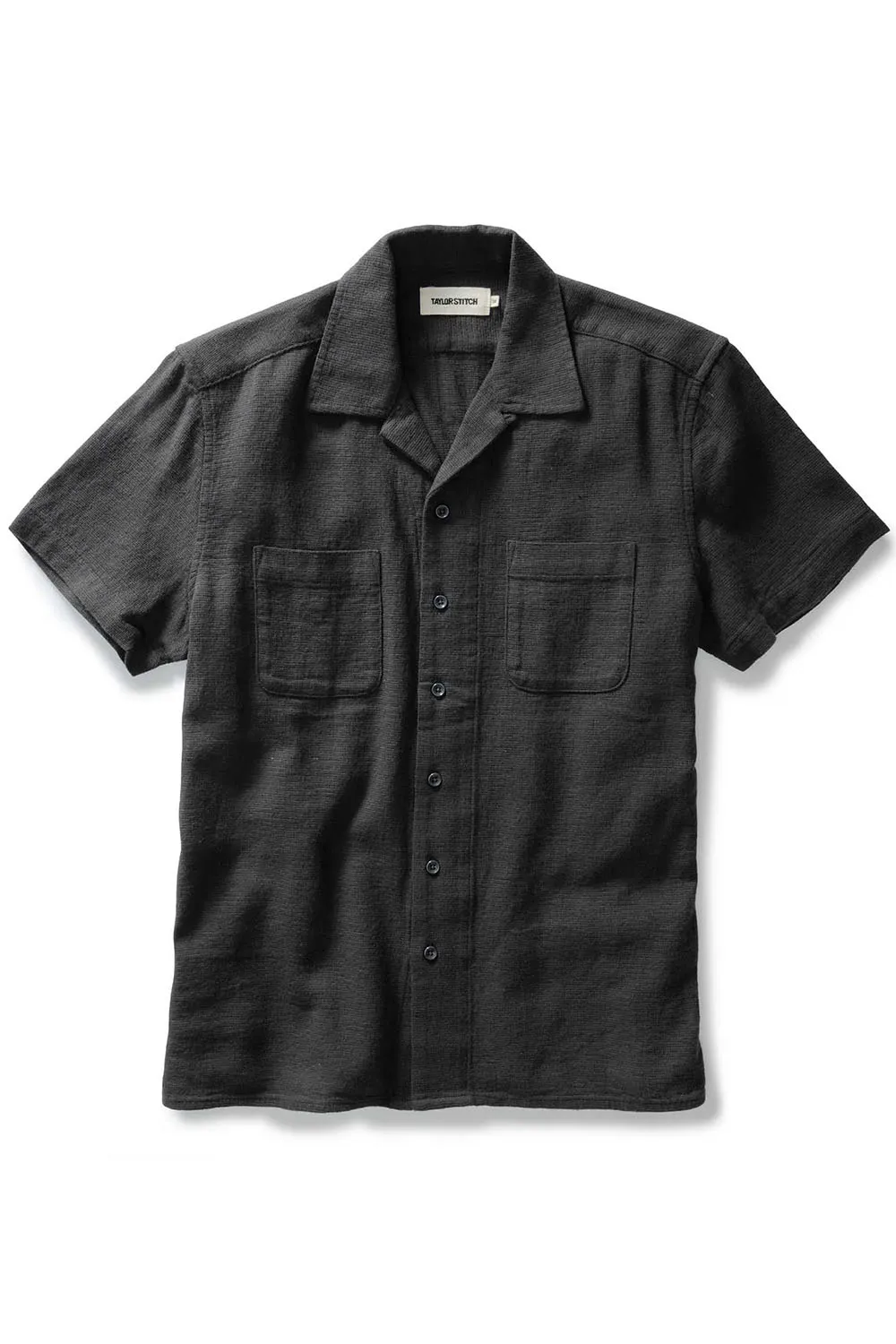 THE CONRAD SHIRT Faded Black Linen sold by REVOLVR Menswear