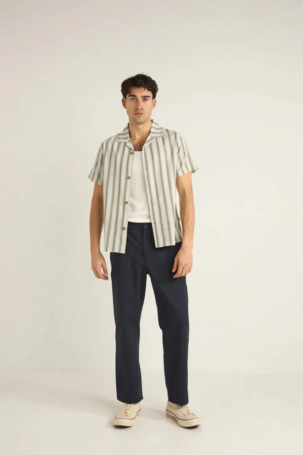 VACATION STRIPE SS SHIRT Fern sold by REVOLVR Menswear product image thumbnail 5