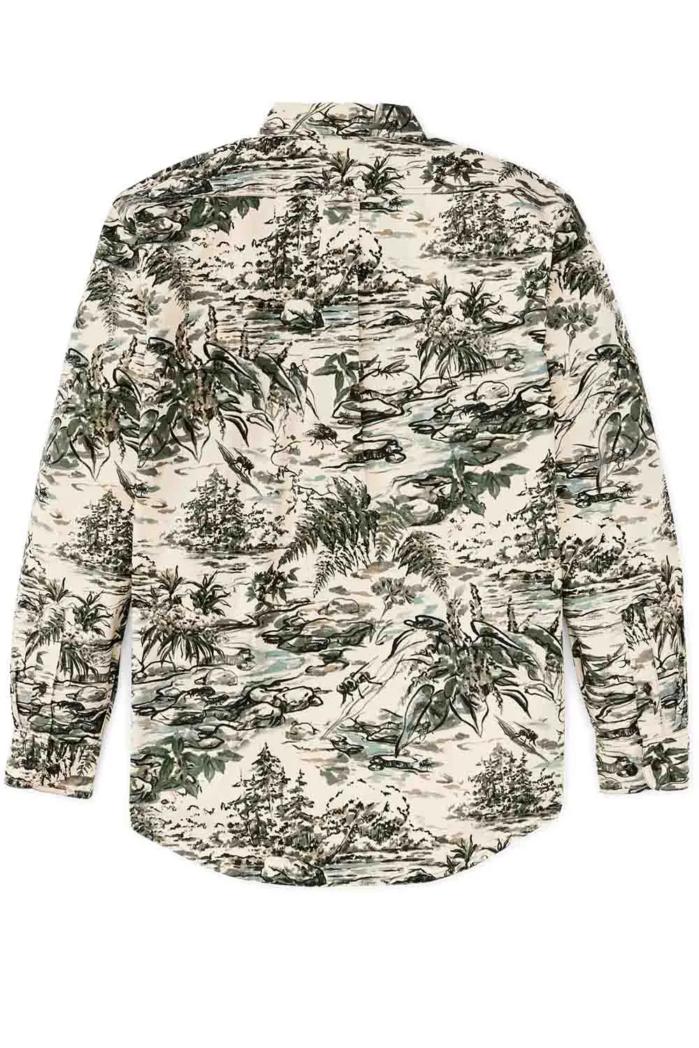 HOUSEFLY WASHED FEATHER CLOTH Khaki/Scenic sold by REVOLVR Menswear product image thumbnail 2