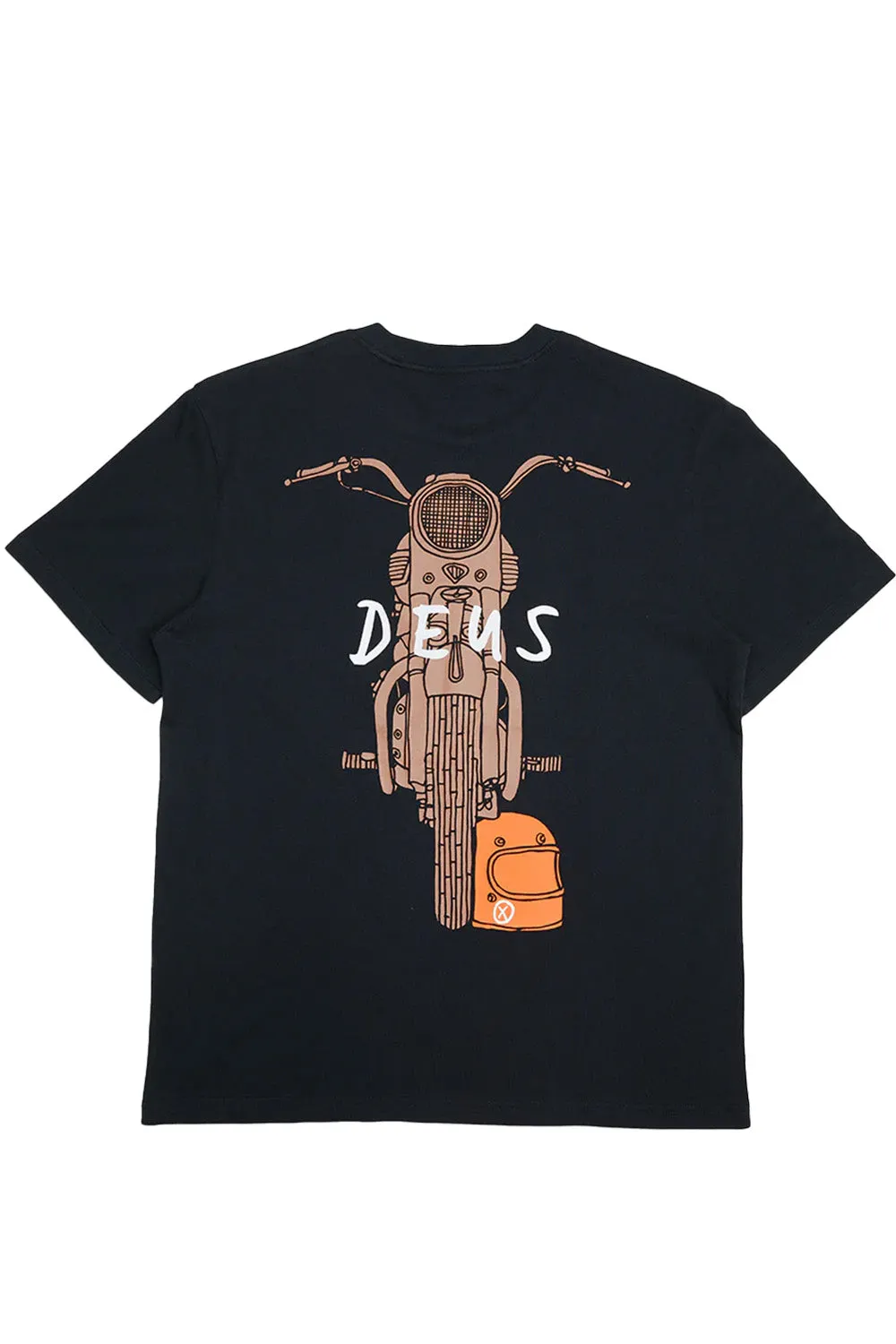 FRONTAGE TEE Black sold by REVOLVR Menswear