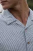 HEMP STRIPE SHIRT White Multi sold by REVOLVR Menswear