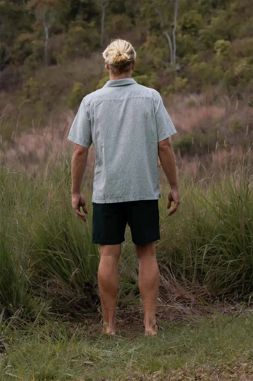 HEMP STRIPE SHIRT White Multi sold by REVOLVR Menswear product image thumbnail 2