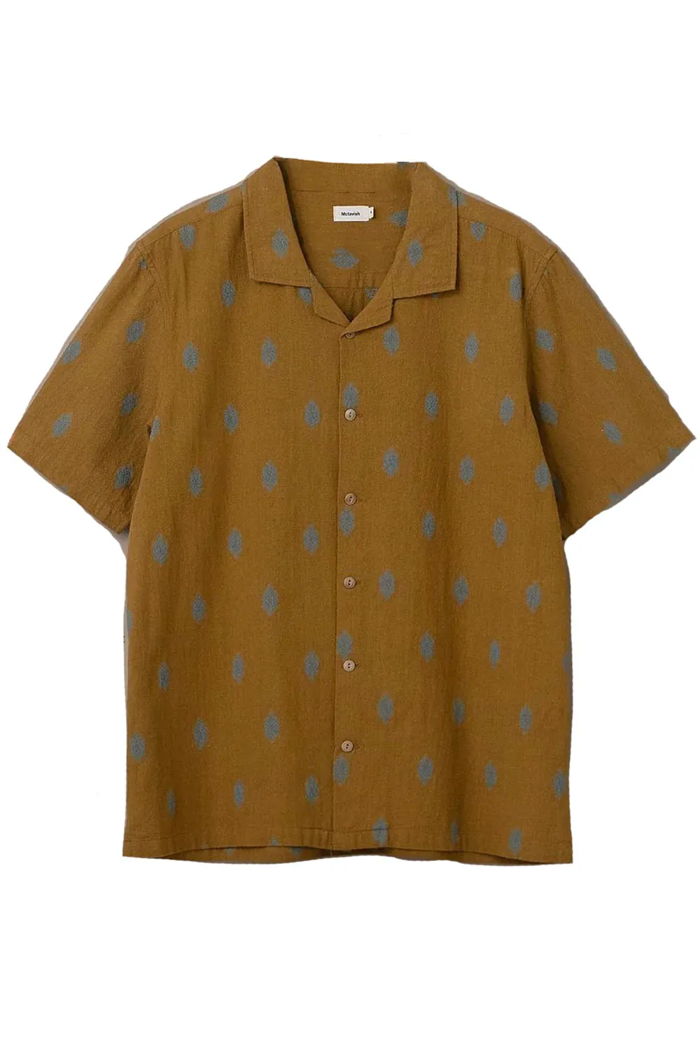 CAMP COLLAR SHIRT Light Brown sold by REVOLVR Menswear
