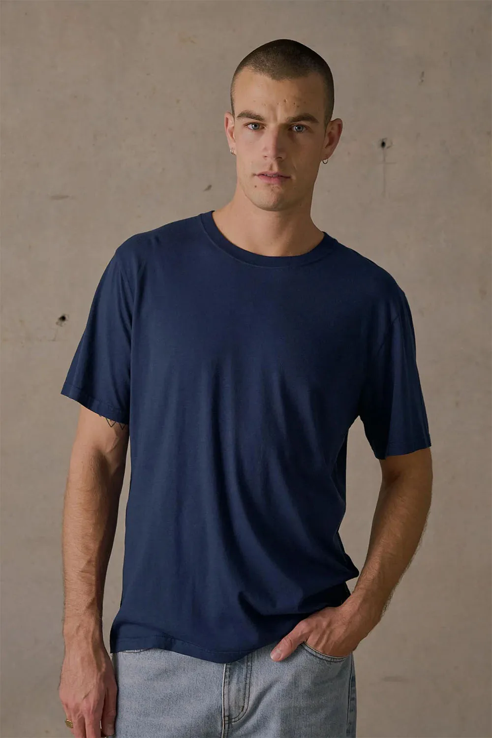 HEMP TEE Blue sold by REVOLVR Menswear product image thumbnail 2