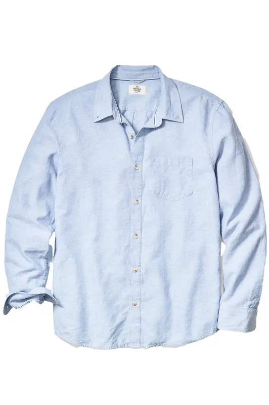 BETTER-THAN-LINEN LS SHIRT Chambray made by REVOLVR Menswear