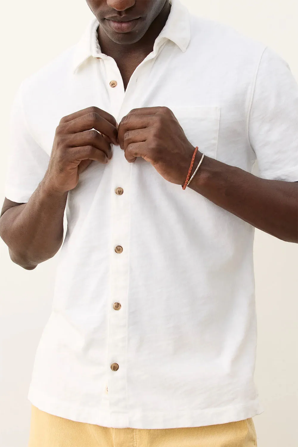 VINTAGE HEAVY SLUB White sold by REVOLVR Menswear product image thumbnail 3