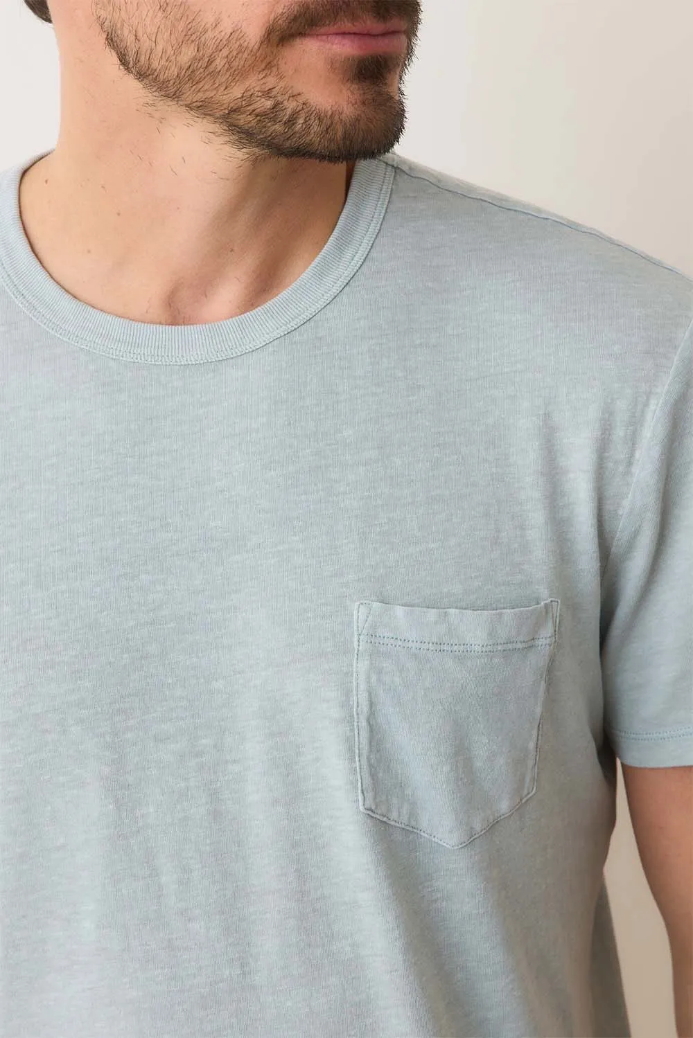 RELAXED HEMP COTTON TEE Surf Spray sold by REVOLVR Menswear product image thumbnail 4