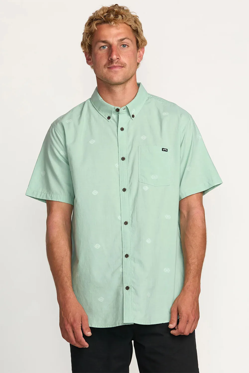 ALL DAY JACQUARD SS Seafoam sold by REVOLVR Menswear product image thumbnail 2