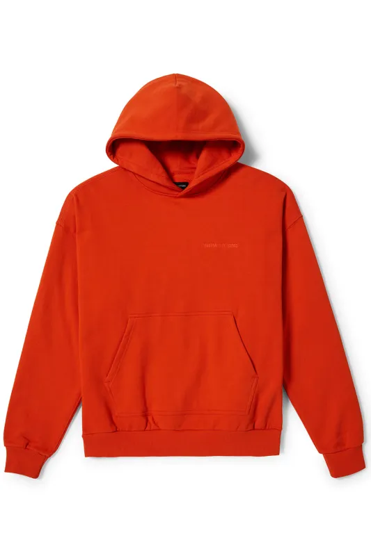 EMBROIDERED HW HOODIE Trail Orange sold by REVOLVR Menswear