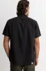 CLASSIC LINEN SS SHIRT Vintage Black sold by REVOLVR Menswear