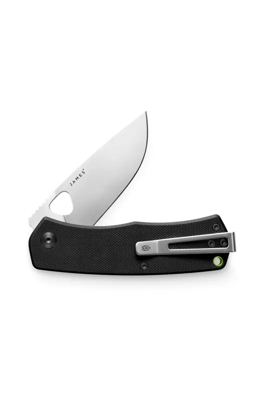 THE FOLSOM KNIFE Black/Stainless Straight sold by REVOLVR Menswear