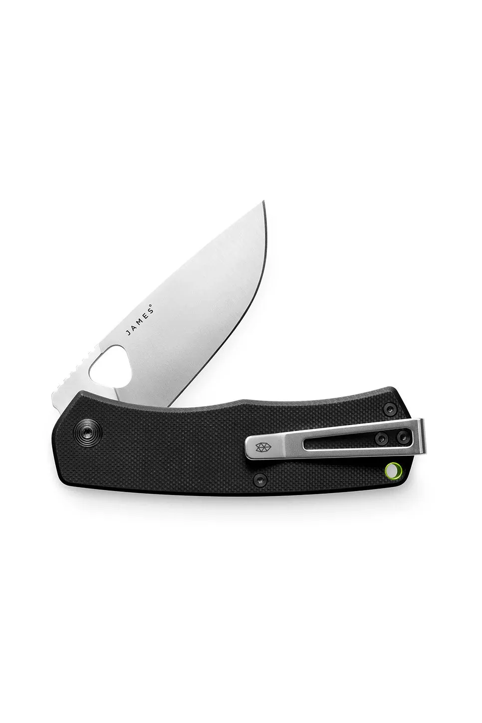 THE FOLSOM KNIFE Black/Stainless Straight sold by REVOLVR Menswear