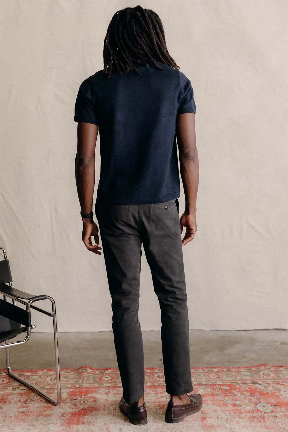 THE BUTTON DOWN POLO Dark Navy Stripe sold by REVOLVR Menswear product image thumbnail 4