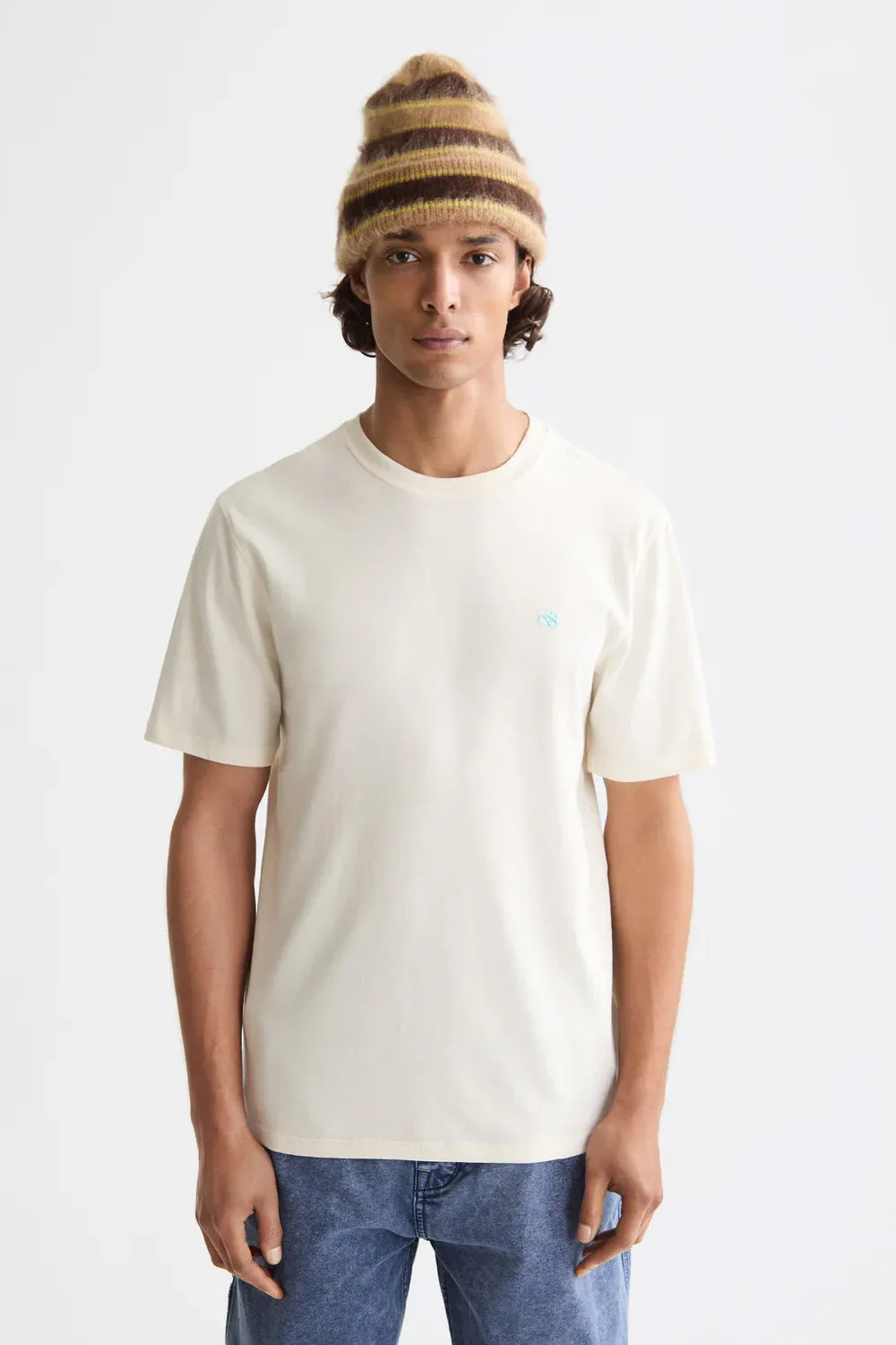 REGULAR FIT LOGO T-SHIRT Eggnog sold by REVOLVR Menswear product image thumbnail 2